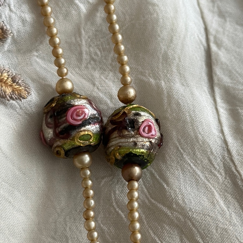 NFS RESERVE FOR TRADE Antique Venetian wedding cake beads three of them - Picture 4 of 17